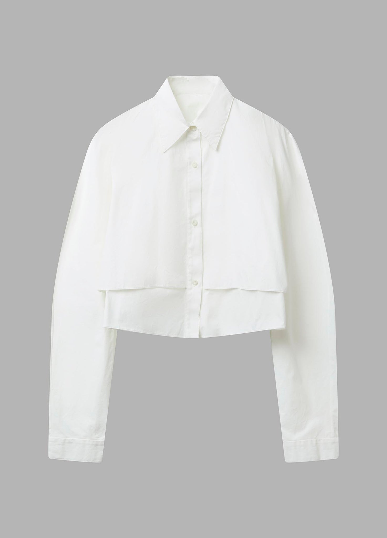 Shirts / JNBY Mock-Two-Piece Cotton Long Sleeve Shirt