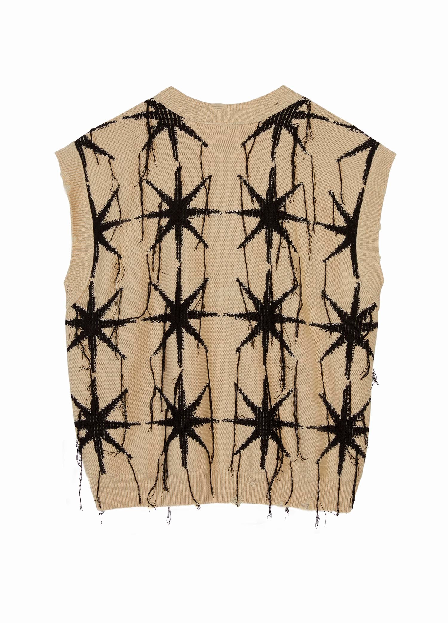 Vest / JNBY Loose Fit V-Neck Knitted Jacquard Vest