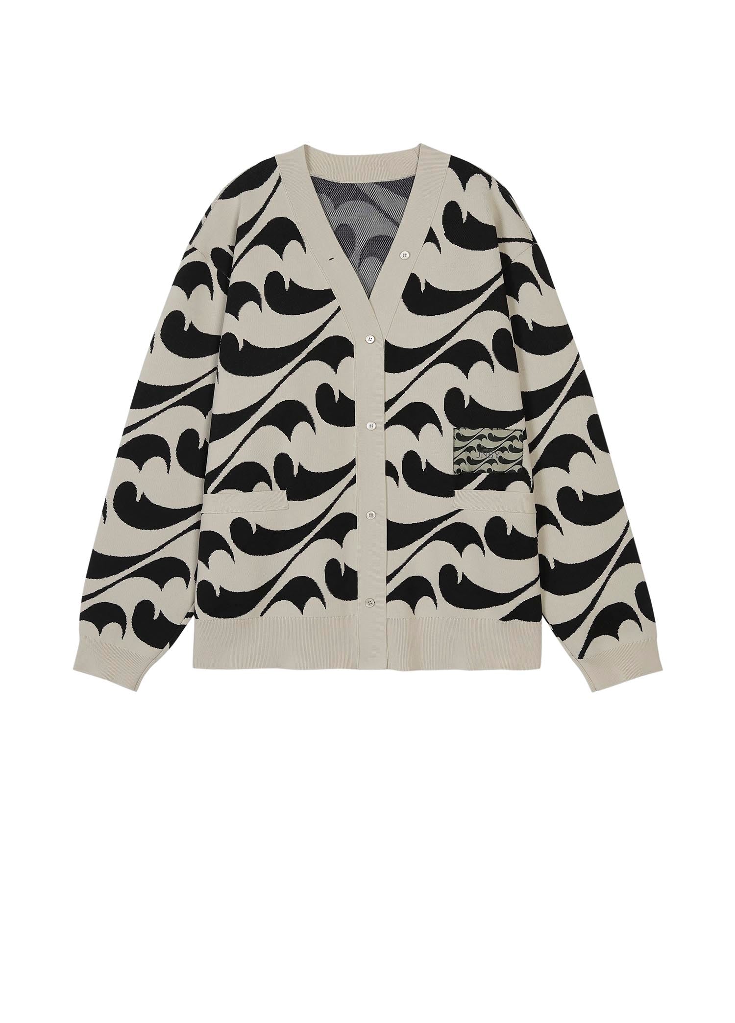 Cardigans / JNBY Mid Length Spray Print Long Sleeve Cardigan