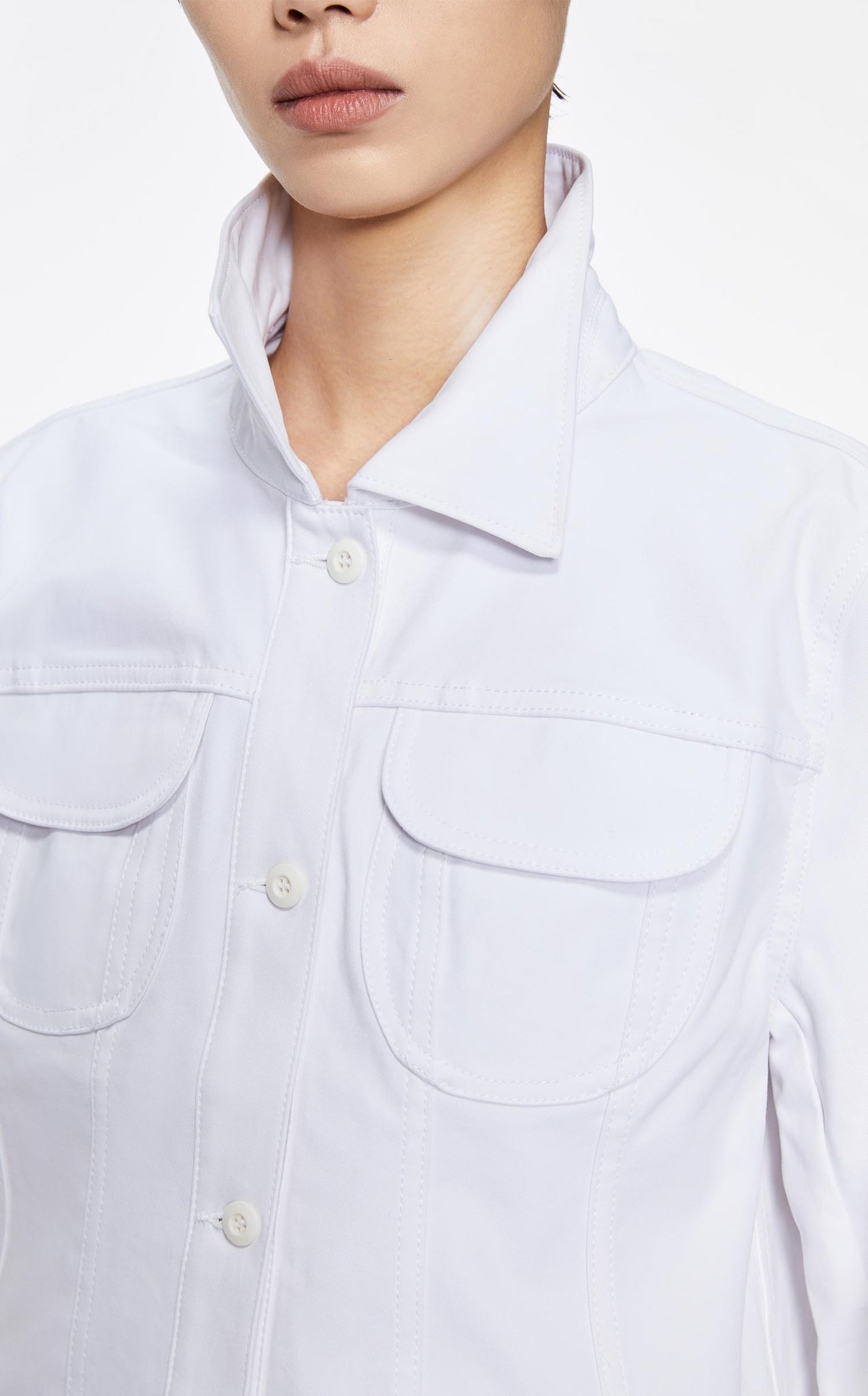 Jacket / JNBY Loose Fit Turndown Collar Short Jacket