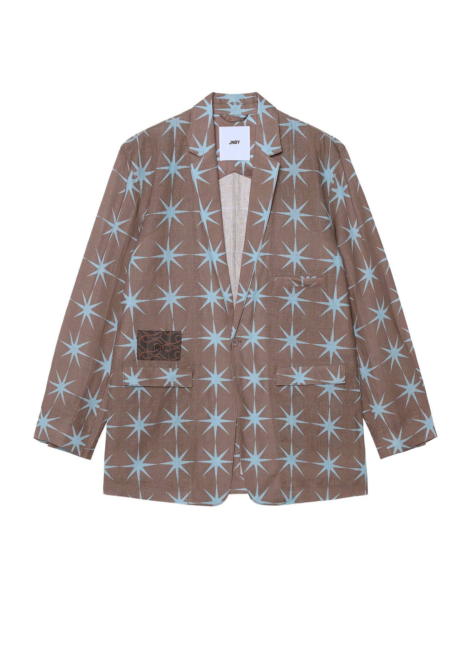 Blazers / JNBY Loose Fit Print Star Linen Blazer