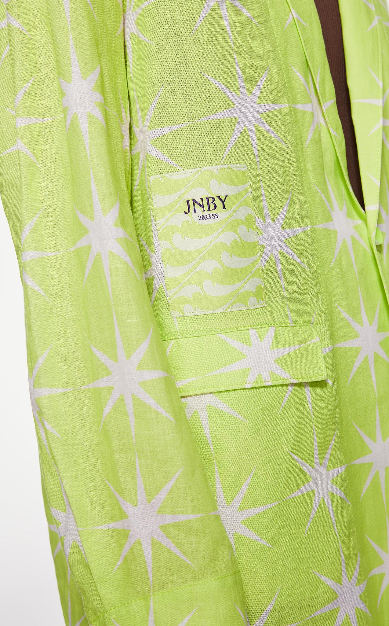 Blazers / JNBY Loose Fit Print Star Linen Blazer