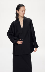 Blazers / JNBY Loose Fit Wool and Silk Blended Long Sleeve Suit