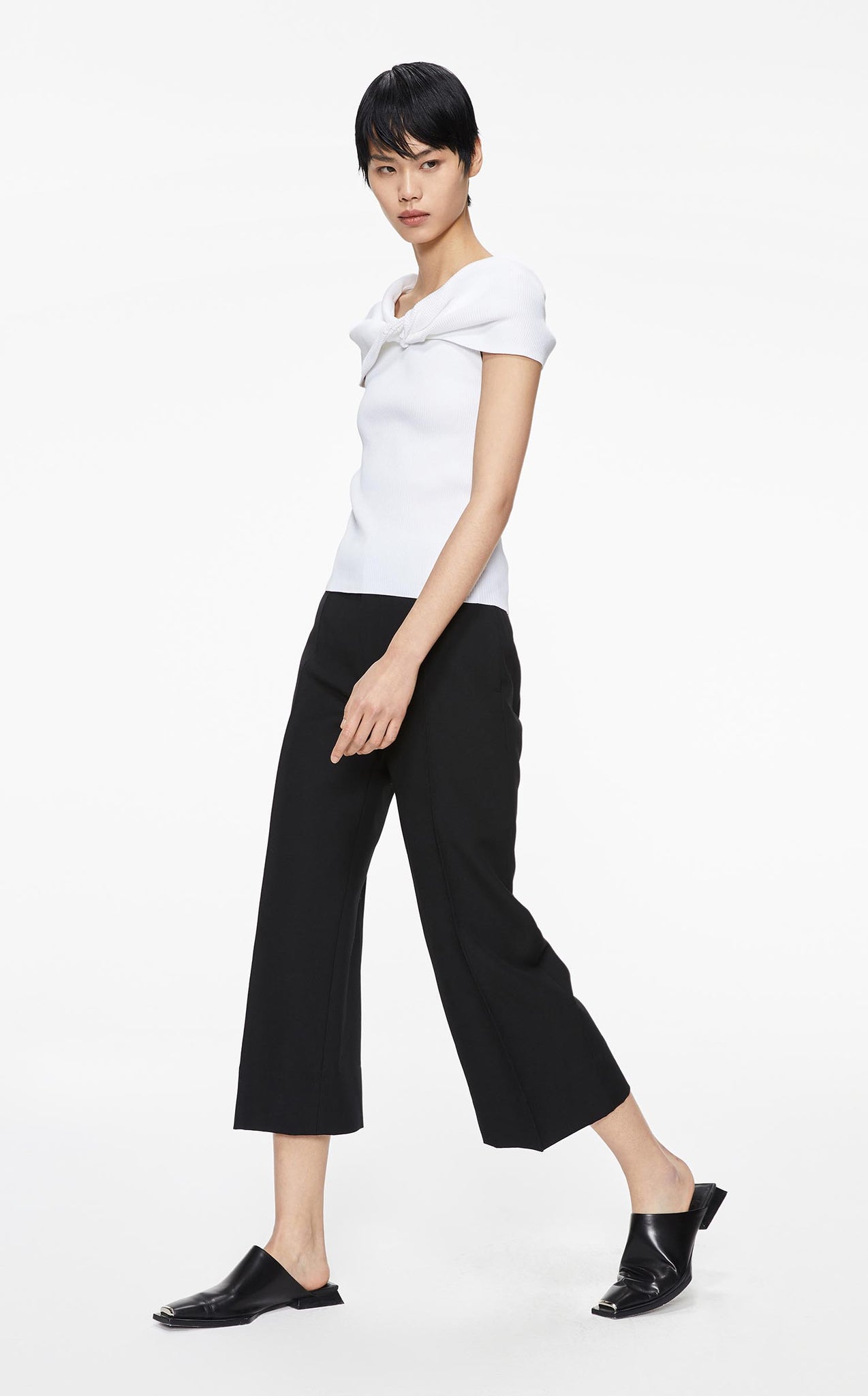 Pants / JNBY Wool Blended Casual Cropped Pants