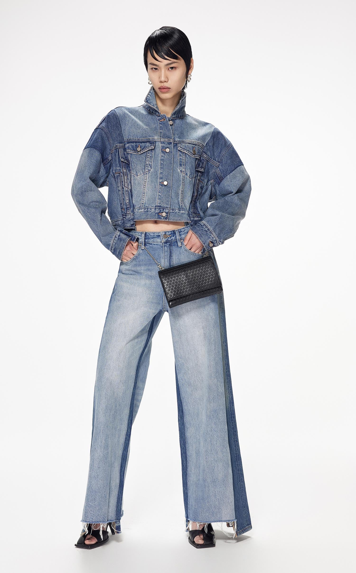 Jeans / JNBY Loose Fit irregular Patchwork Jeans