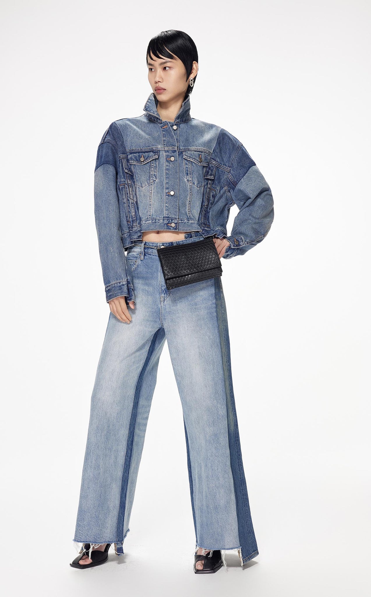 Jeans / JNBY Loose Fit irregular Patchwork Jeans