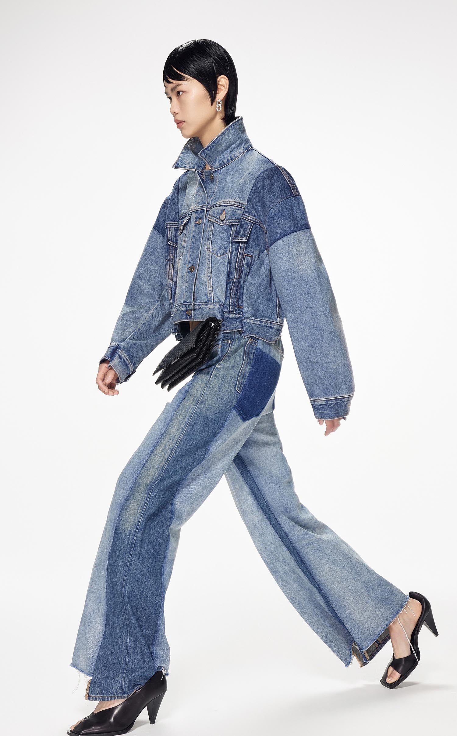 Jeans / JNBY Loose Fit irregular Patchwork Jeans