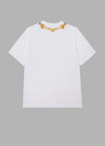 T-Shirt / JNBY Necklace Printing Short Sleeve T-Shirt
