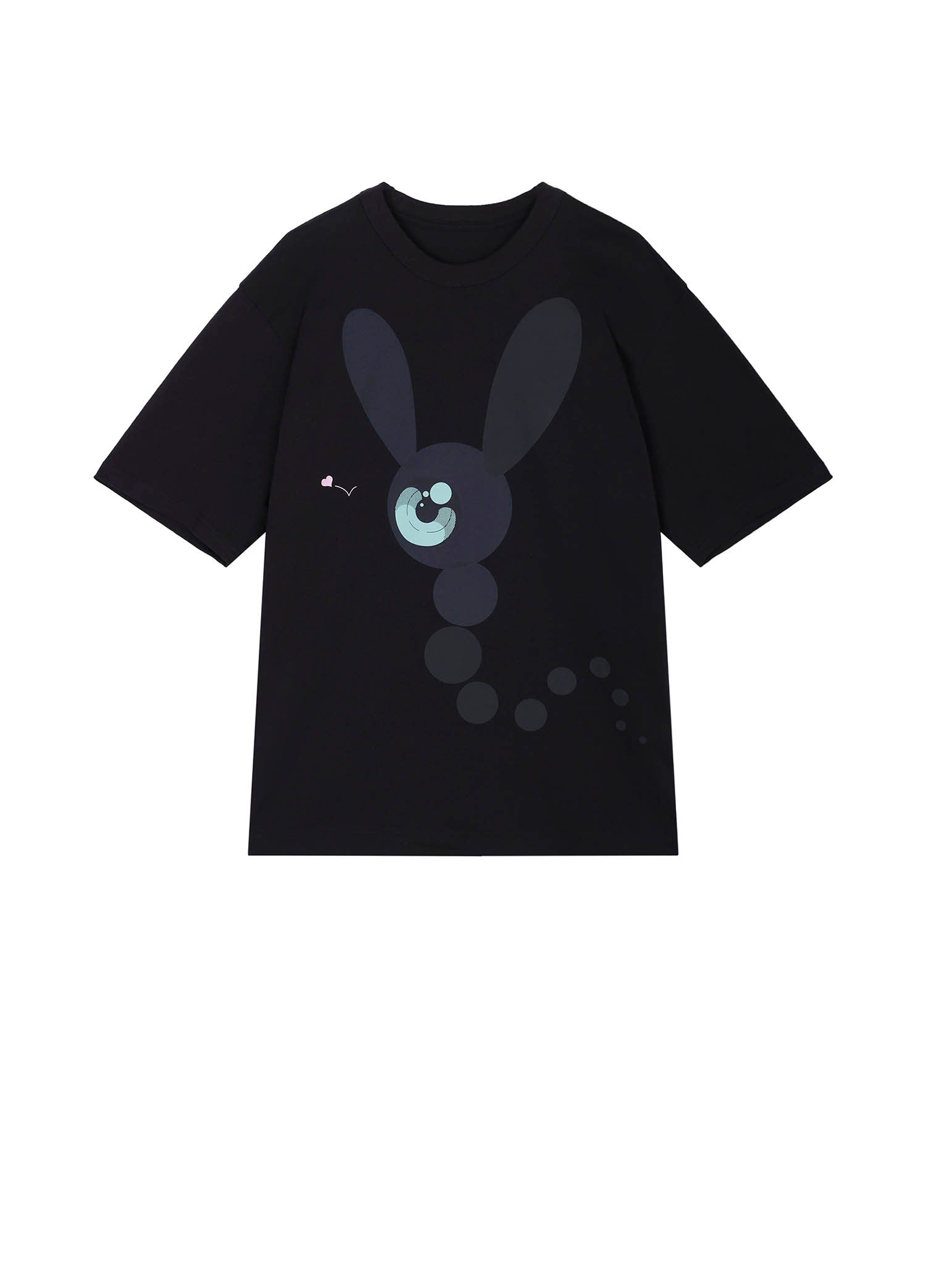 T-Shirt / JNBY Loose Fit Print Bunny H-Line Short Sleeve T-Shirt