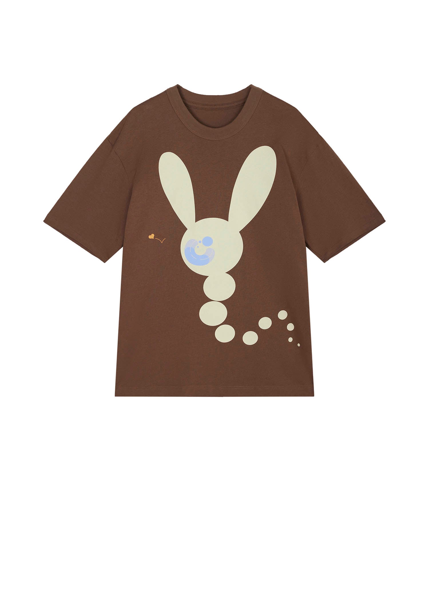 T-Shirt / JNBY Loose Fit Print Bunny H-Line Short Sleeve T-Shirt