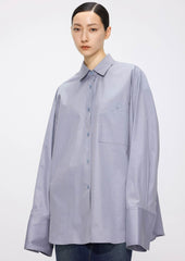 Shirts / JNBY Oversize Solid Color H-Line Long Sleeve Shirt