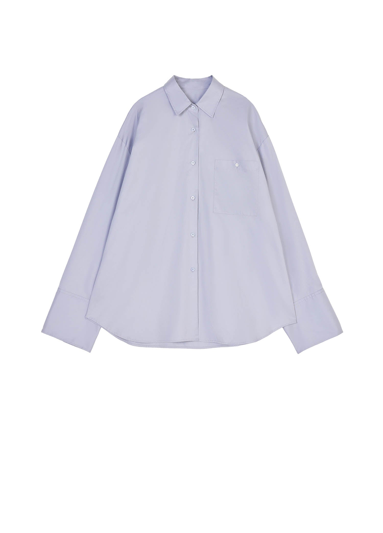 Shirts / JNBY Oversize Solid Color H-Line Long Sleeve Shirt