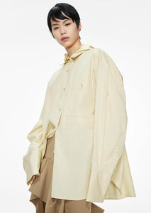 Shirts / JNBY Oversize Solid Color H-Line Long Sleeve Shirt