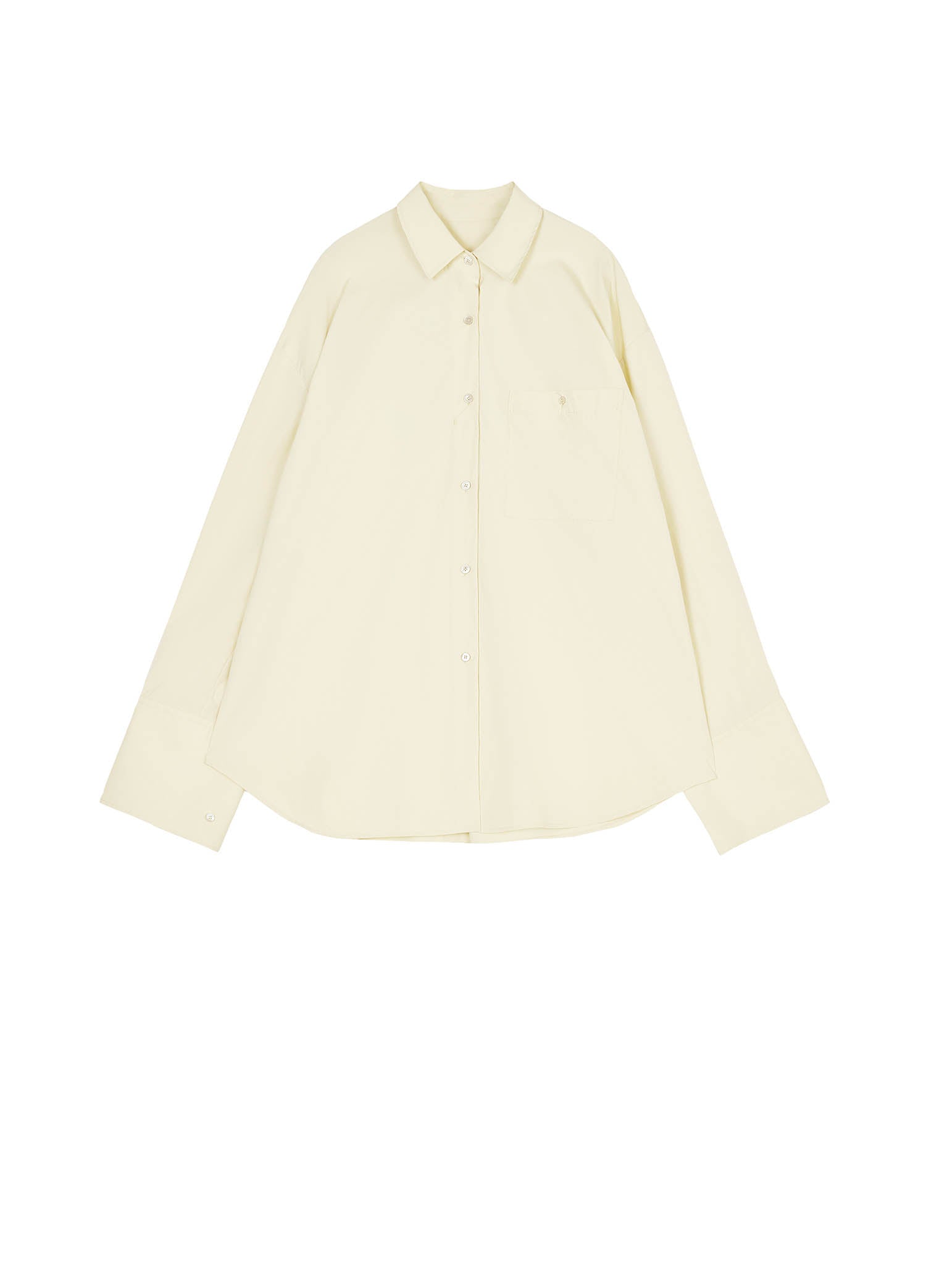 Shirts / JNBY Oversize Solid Color H-Line Long Sleeve Shirt