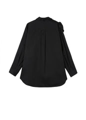 Shirts / JNBY Modern Asymmetric Shoulder Loose Fit Long Sleeve Shirt