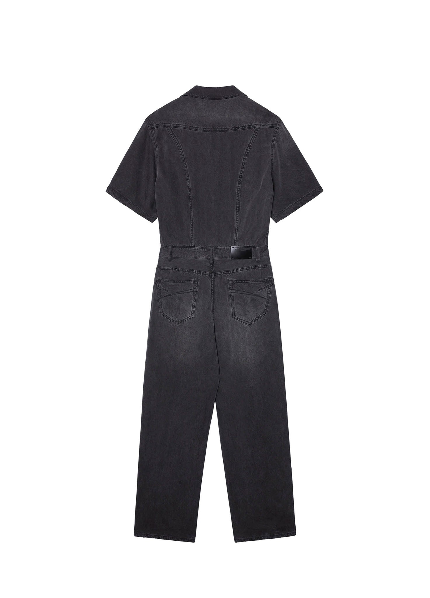 Jumpsuits / JNBY Loose Fit Twilled Short Sleeve Denim Jumpsuit