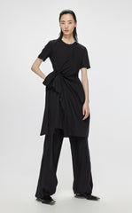 Dresses / JNBY Crewneck Pleated Short Sleeve Dress