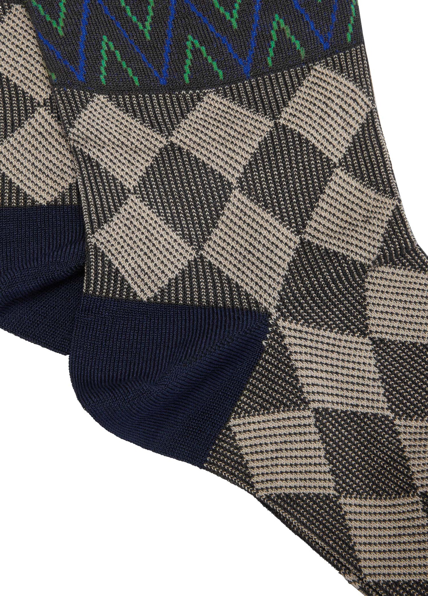 Socks / JNBY Short Twilled Multi-Color Plaid Socks