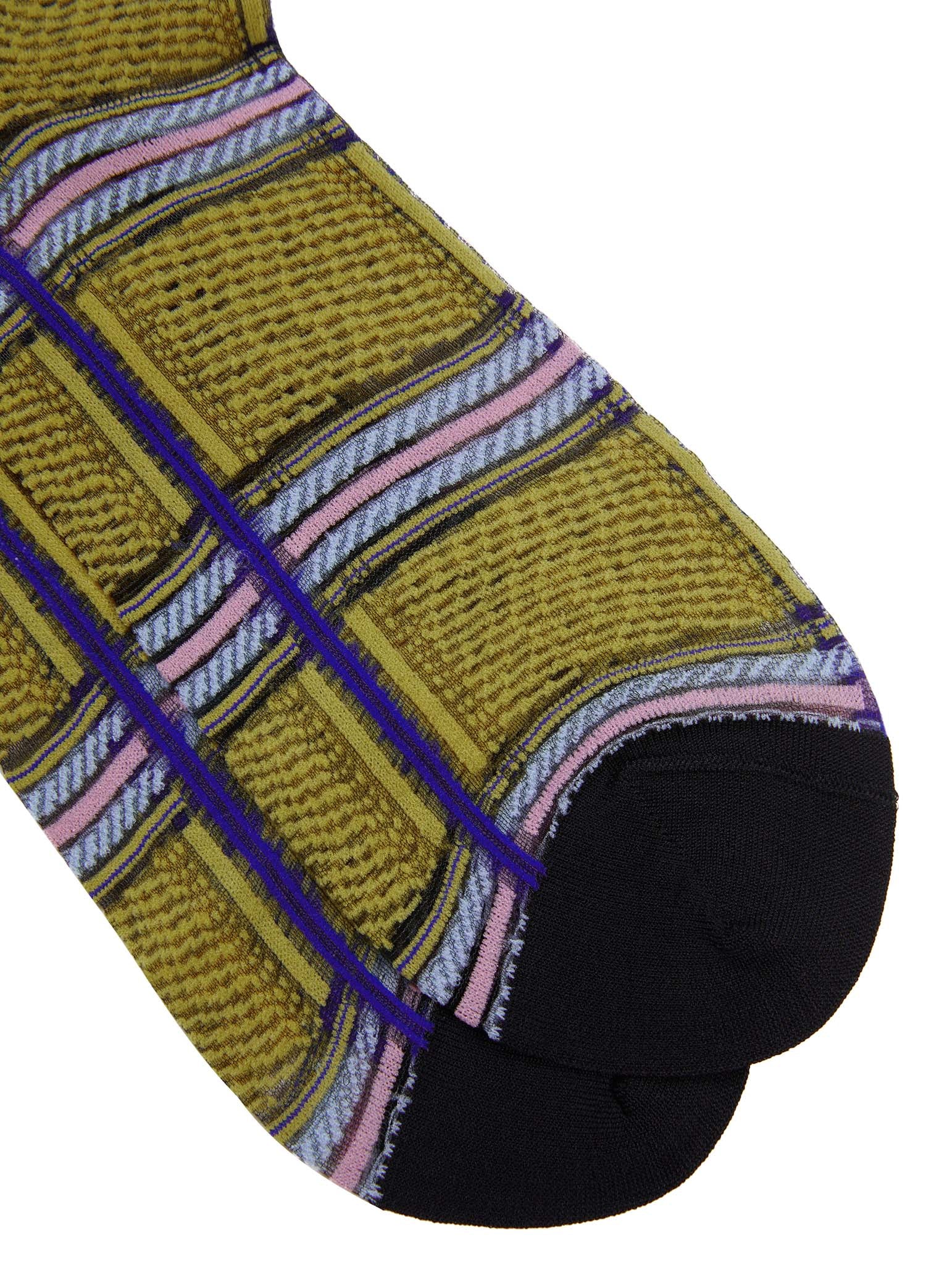 Socks / JNBYMedium Jacquard Plaid Socks