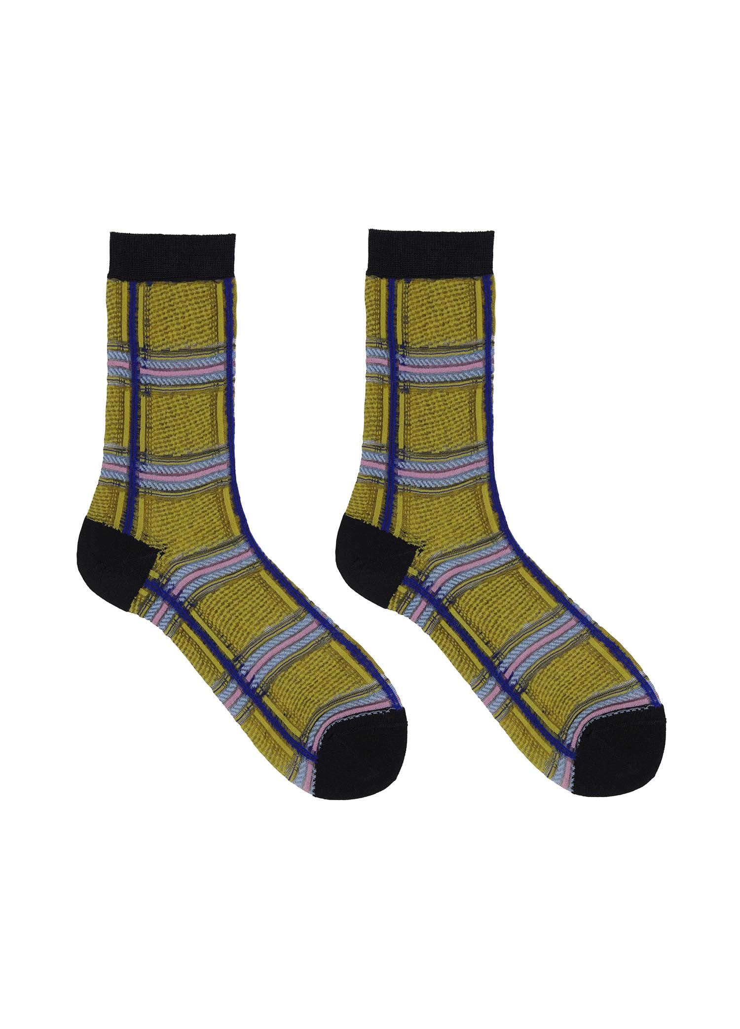 Socks / JNBYMedium Jacquard Plaid Socks