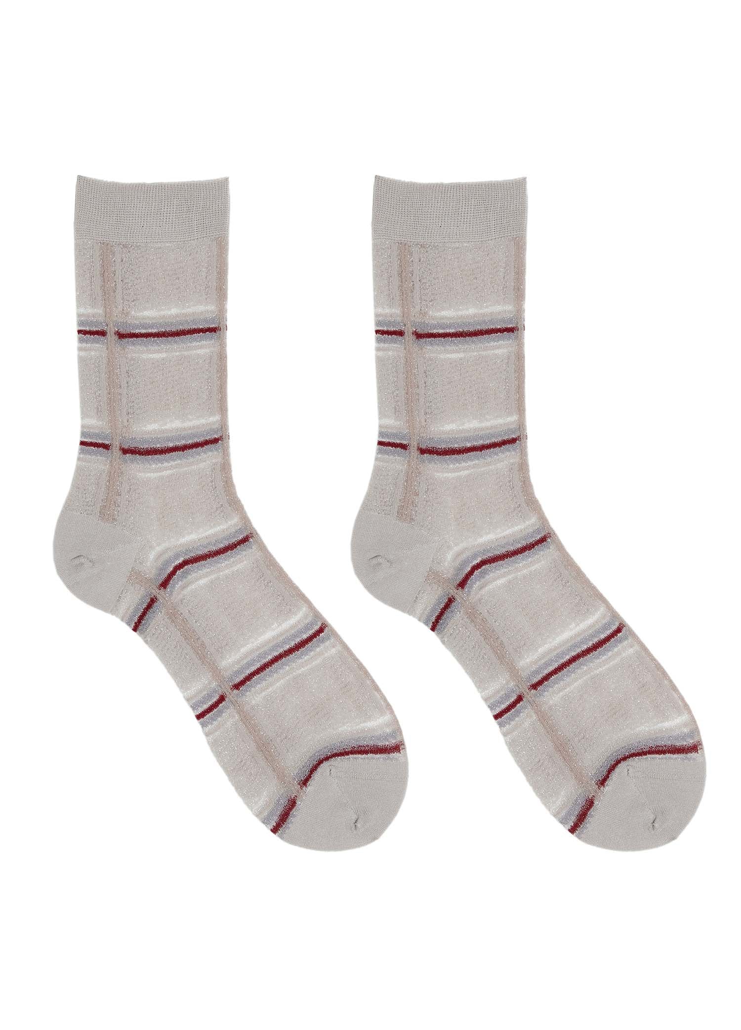 Socks / JNBYMedium Jacquard Plaid Socks