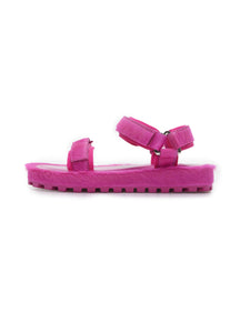 Shoes / JNBY Fluffy Buckled Leather Sandals