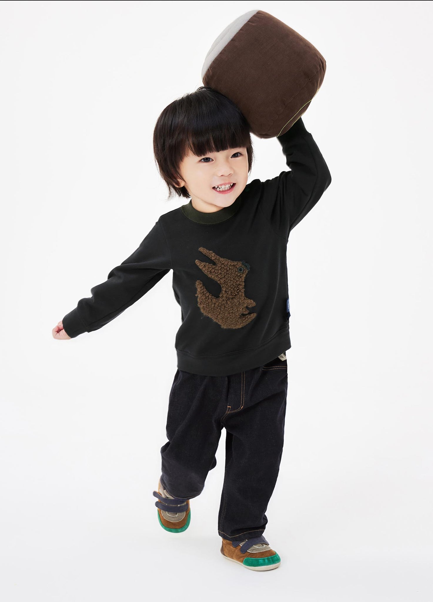 Sweaters / jnby for mini Crewneck Flocking Pullover