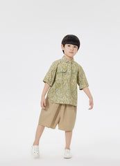 Shirt / jnby by JNBY Loose Fit Full Floral Print Short Sleeve Shirt