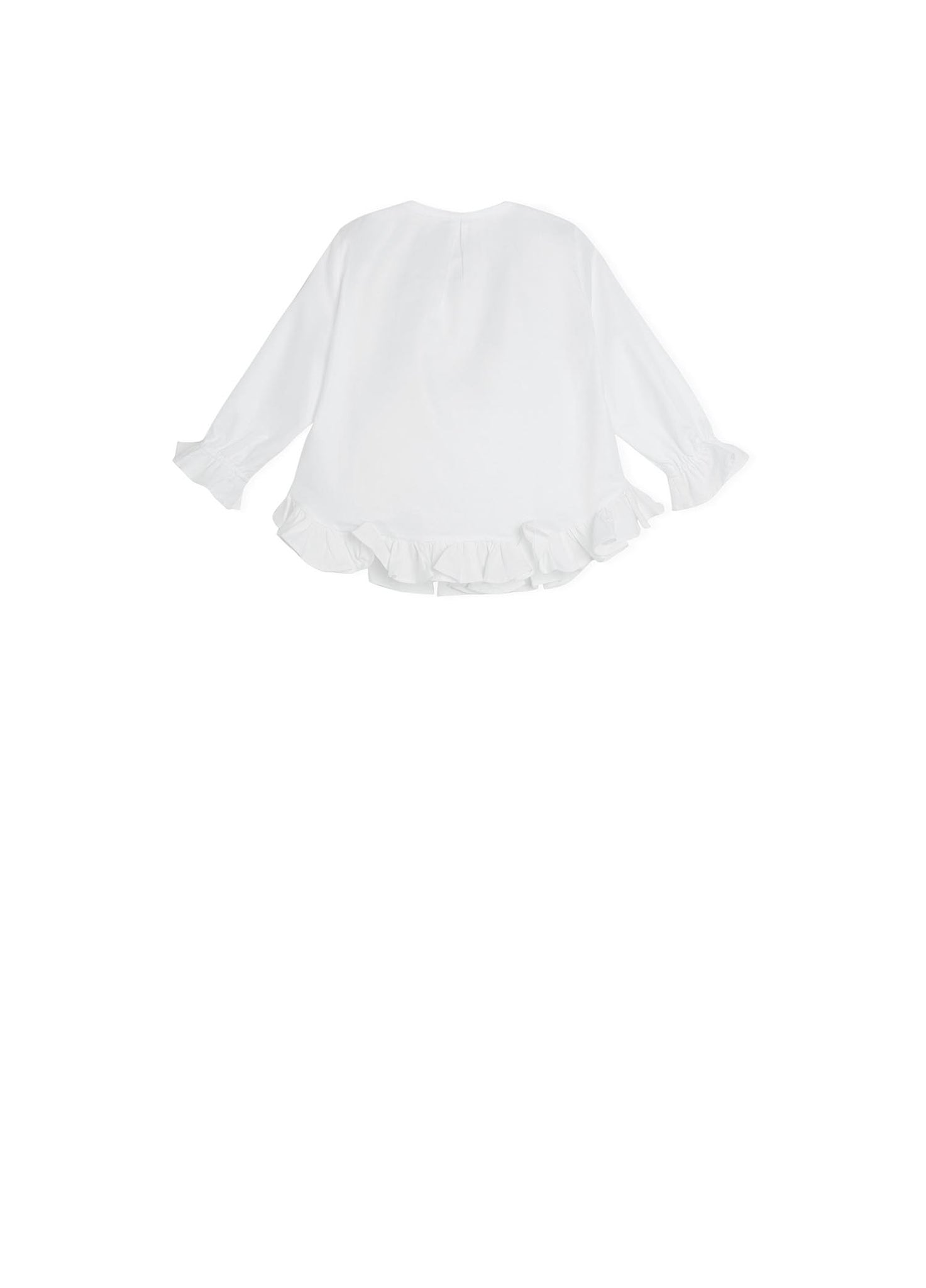 Shirt / jnby for mini Ruffle Edge Long Sleeve Shirt