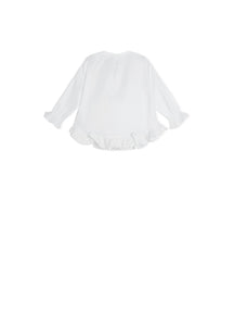Shirt / jnby for mini Ruffle Edge Long Sleeve Shirt