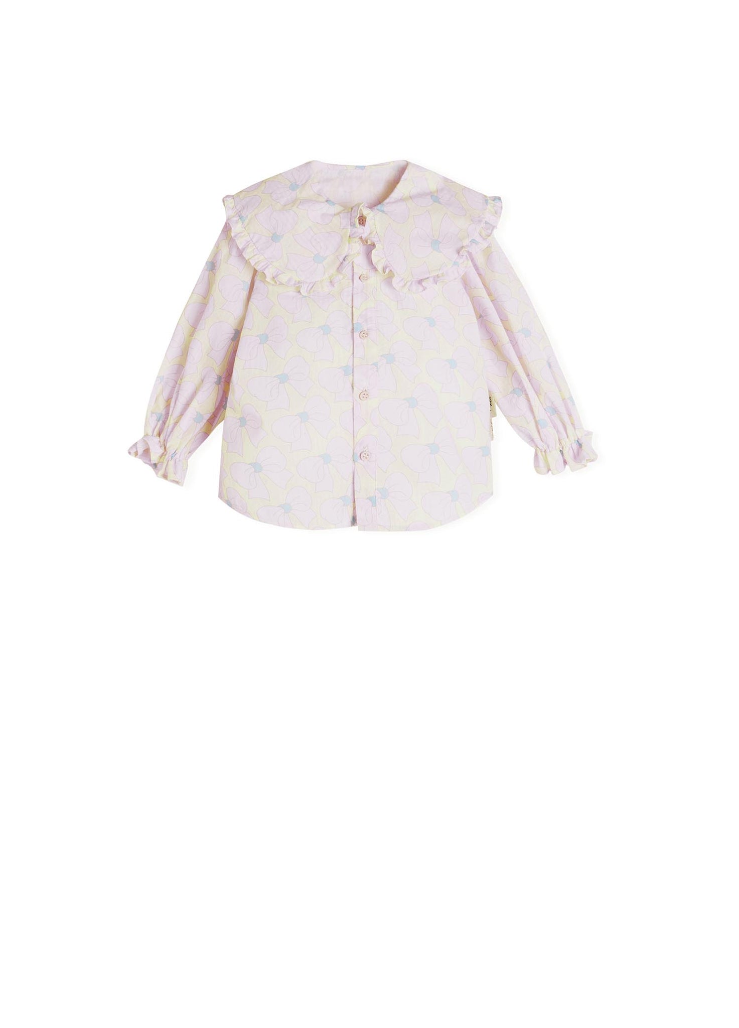 Shirt / jnby for mini Ruffled Collar Long Sleeve Shirt