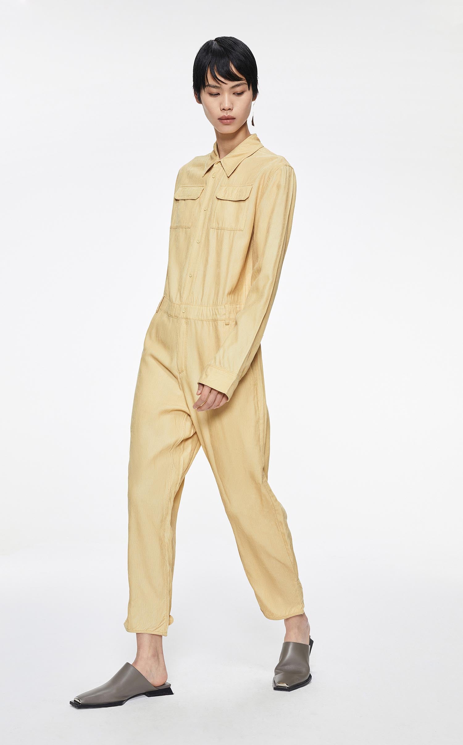 Jumpsuits / JNBY Loose Fit h-Line Long Sleeve Jumpsuit